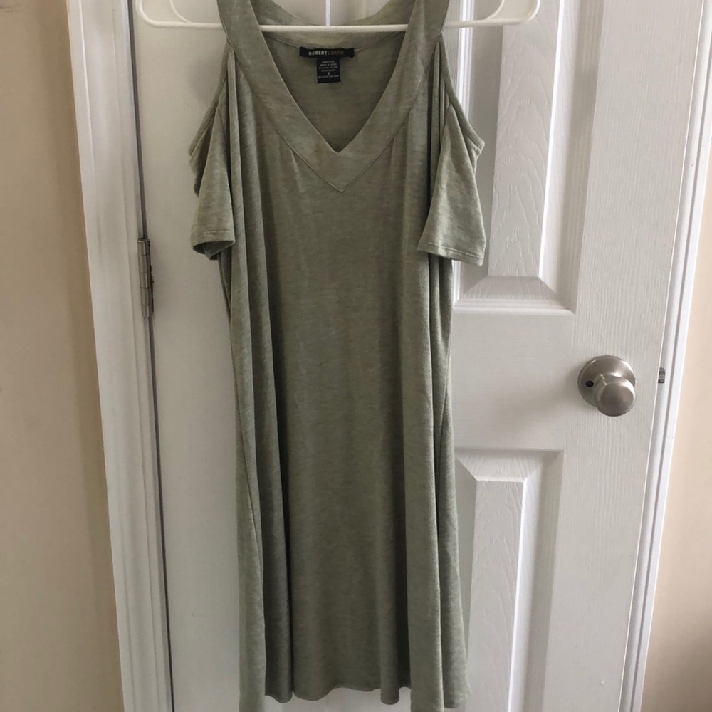Cold shoulder mini dress